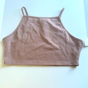 Grey lab crop top